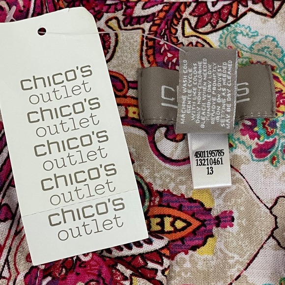 NEW Chicos Size 0 Jacket Women's Size Small Open Front Outlet 3/4 Sleeve Paisley - Picture 9 of 14